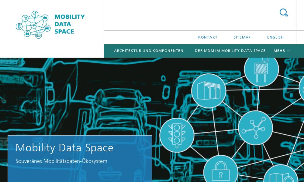 Screenshot of Mobility Data Space