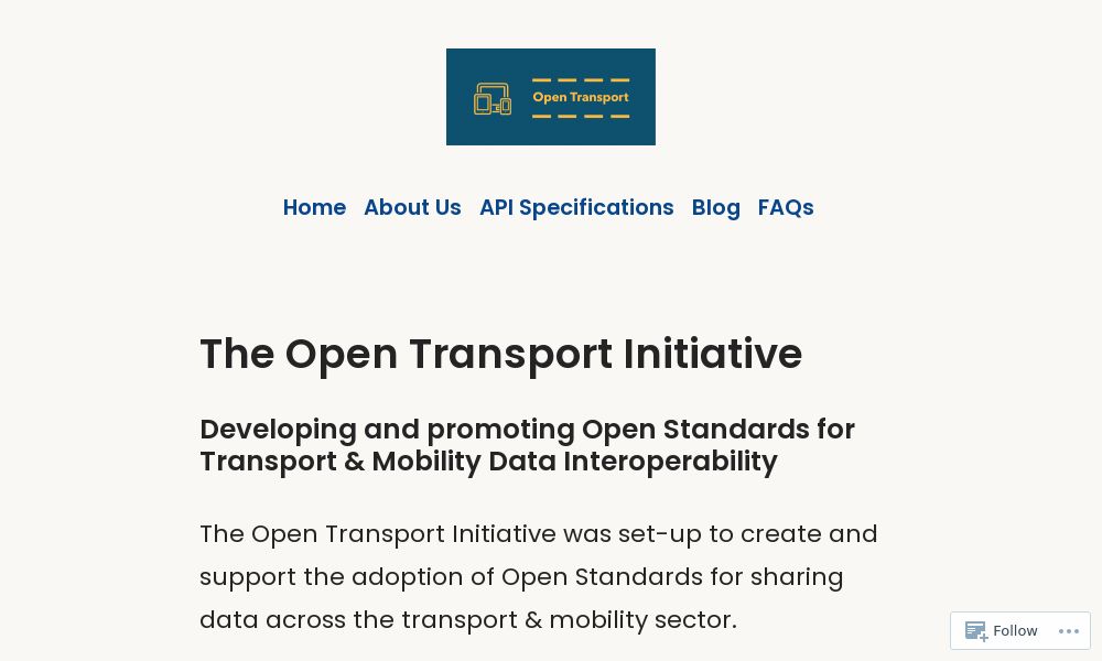 Screenshot of Open Transport UK